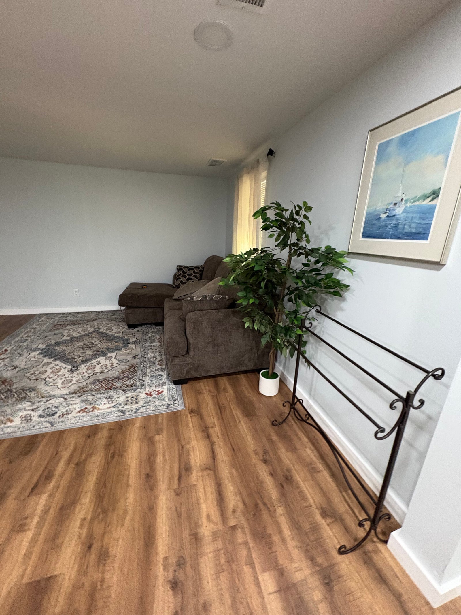 Living room addition in a Benton Harbor, MI home