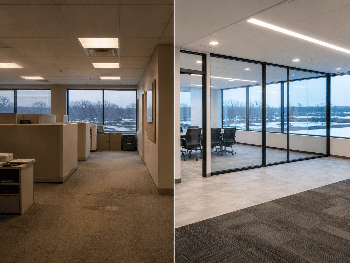 Modern commercial office remodel in Benton Harbor, MI