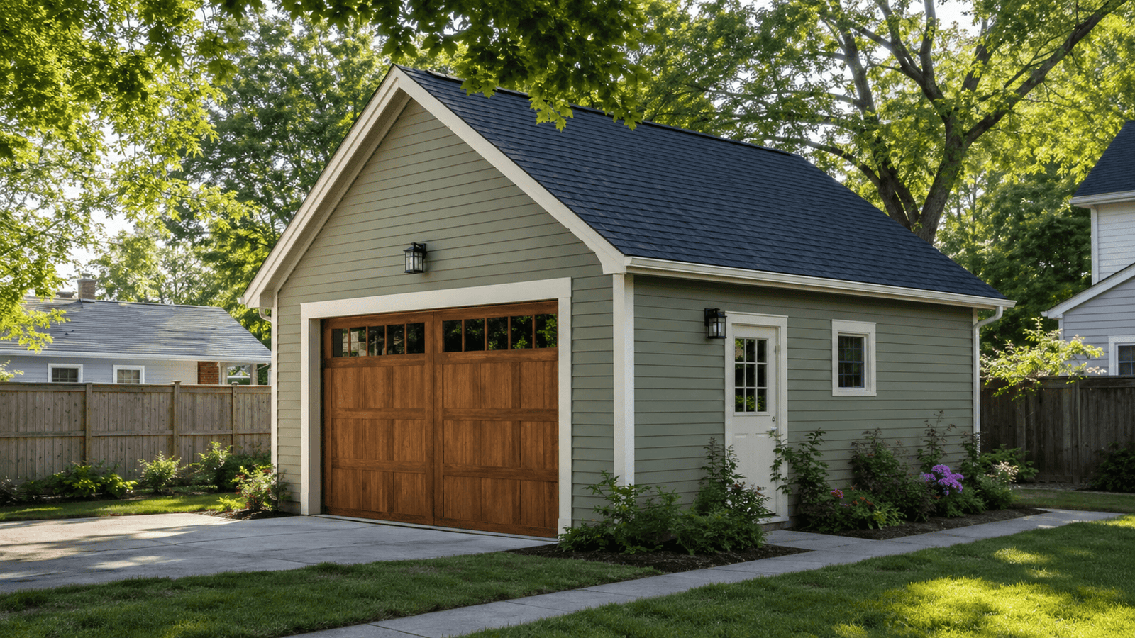Detached garage build in Benton Harbor, MI