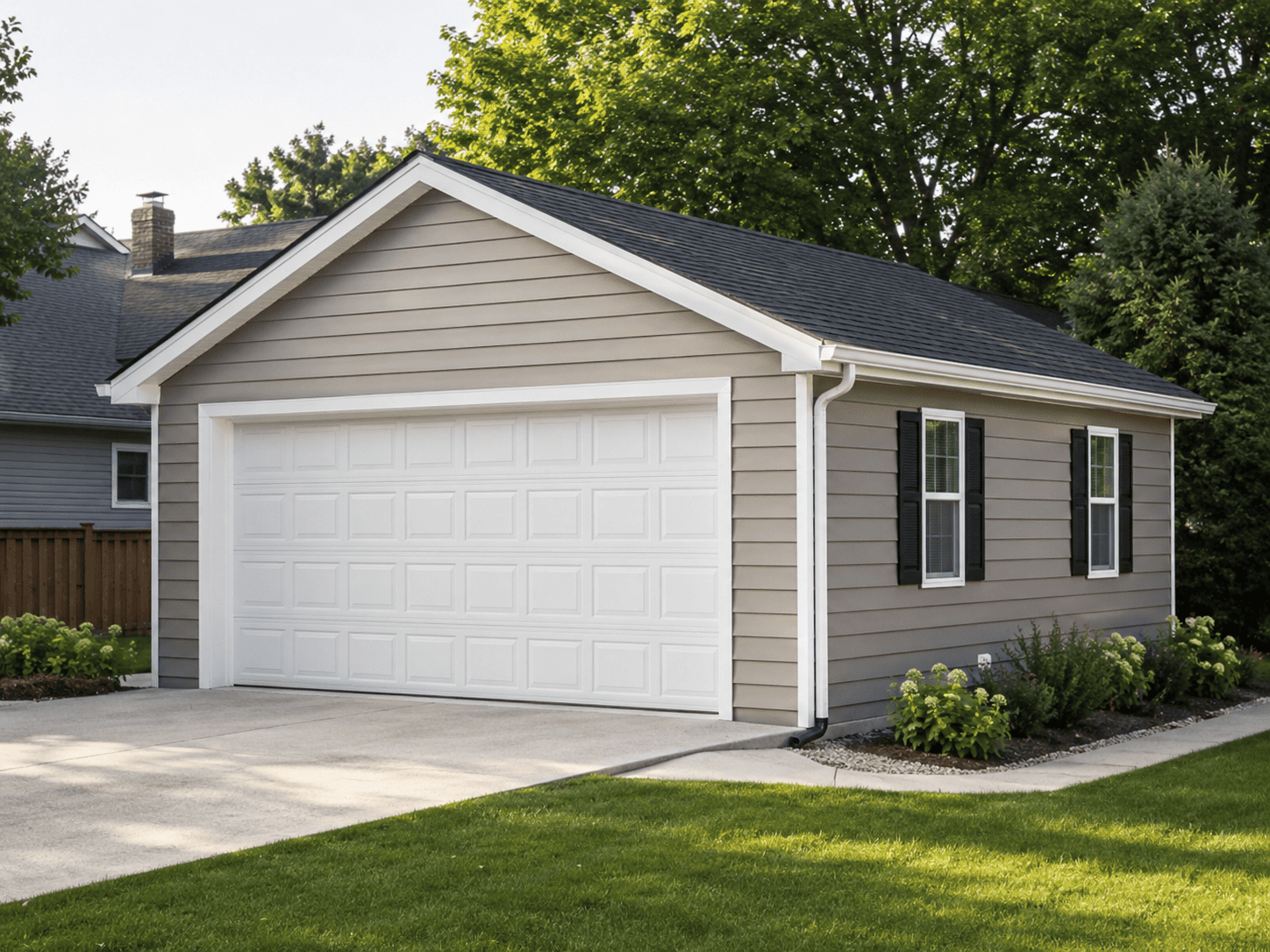 Gray siding installation on a home in Benton Harbor, MI