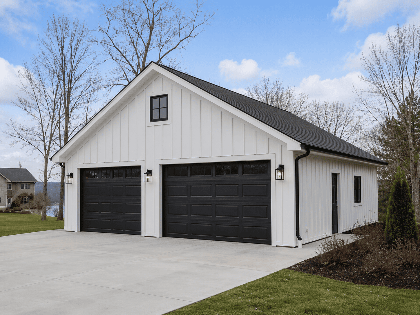 White vertical siding installation in Benton Harbor, MI