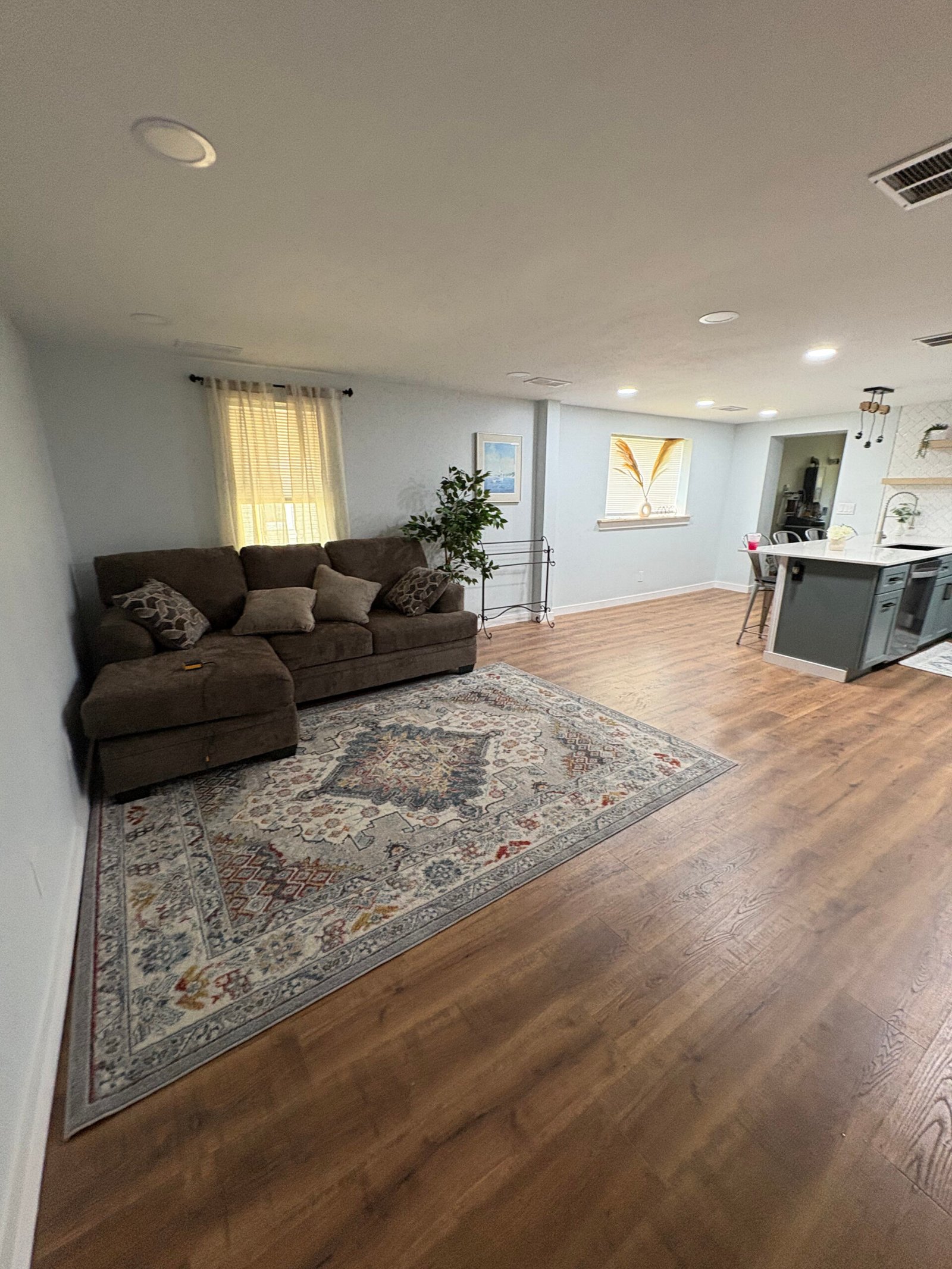 Open concept kitchen and living room remodel in Benton Harbor, MI