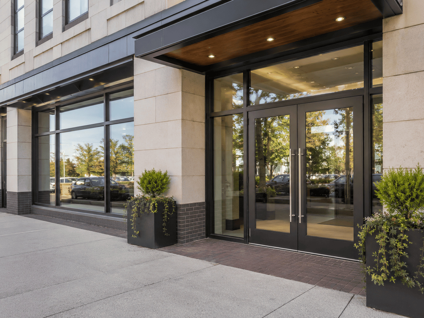 Modern glass entry doors in Benton Harbor, MI